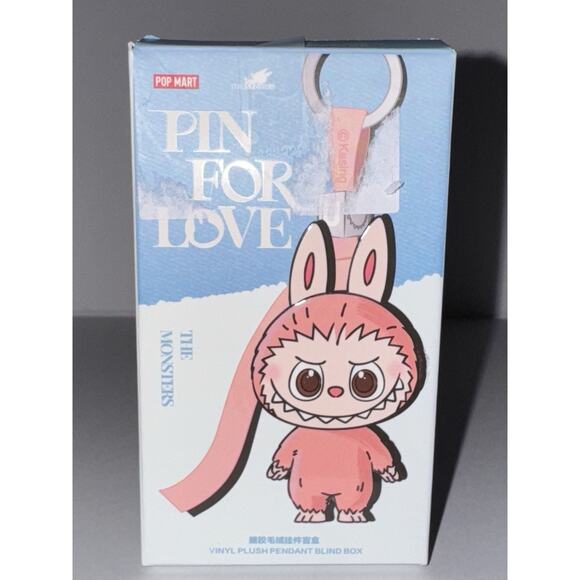 100% Authentic! Mini Labubu "N" Pink Letter Pin For Love Pendant! Pop Mart!🔥 - Picture 4 of 7